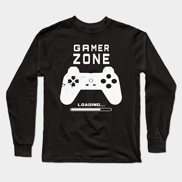 Gamer Zone Loading Long Sleeve T-Shirt by DazzlingApparel